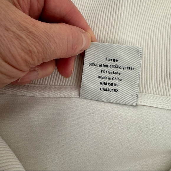 Varley  Vine Women's Size L Ivory Cream Half Zip Pullover Sweatshirt Quarter Zip - Picture 5 of 13